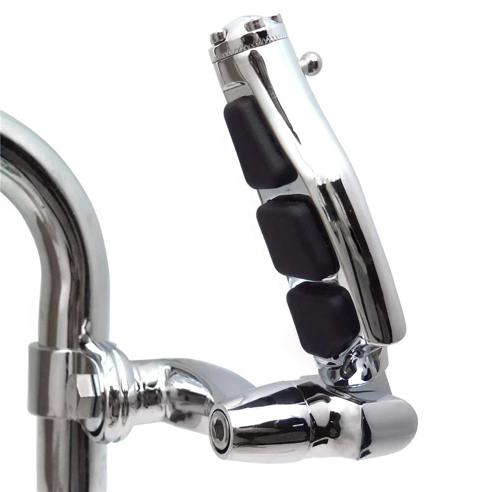 Flat Stiletto Foot Peg 1.25" Arched Clamp for Harley Sportster (T)