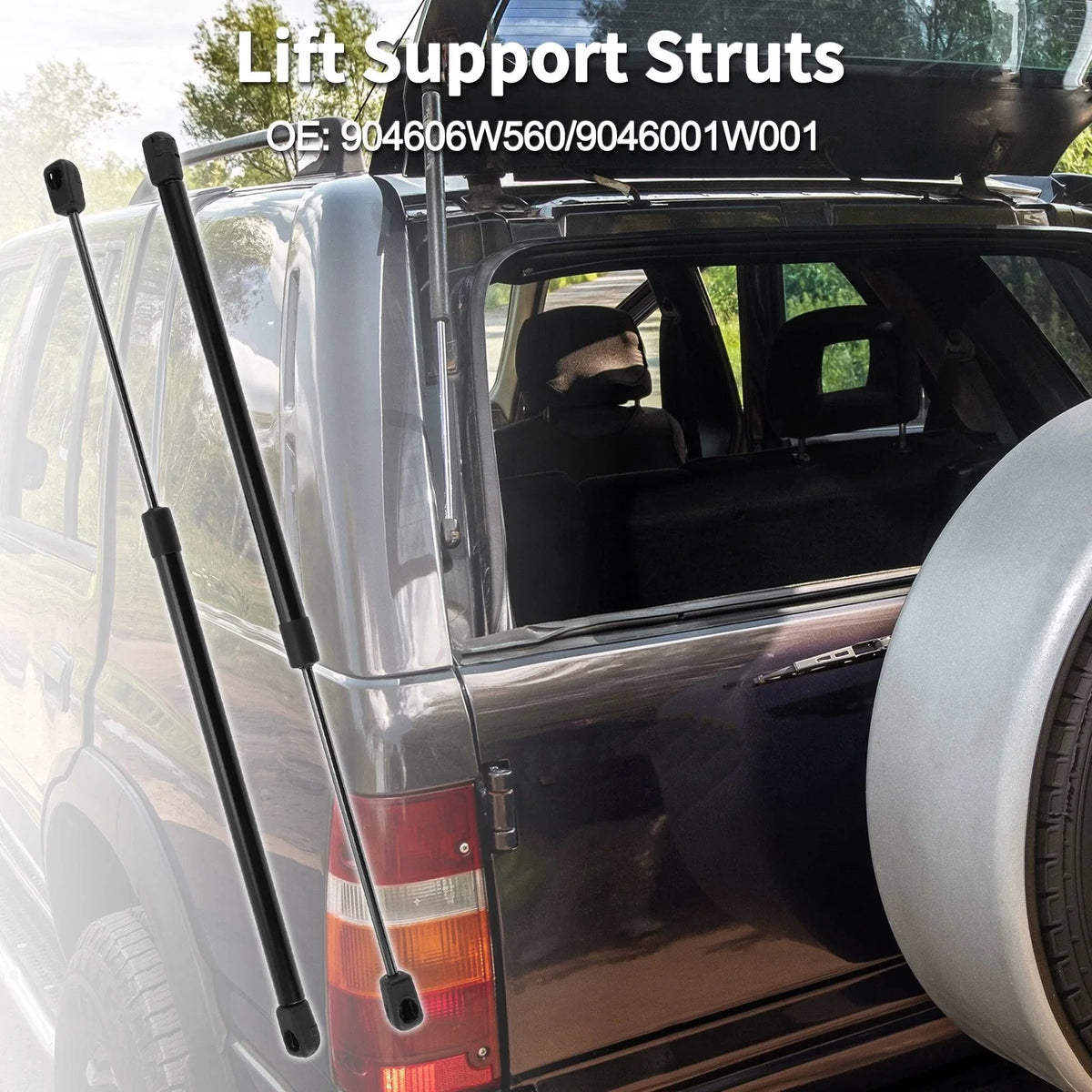 Rear Window Glass Lift Supports Struts No. 904606W560 for Nissan Pathfinder (1996–2004)