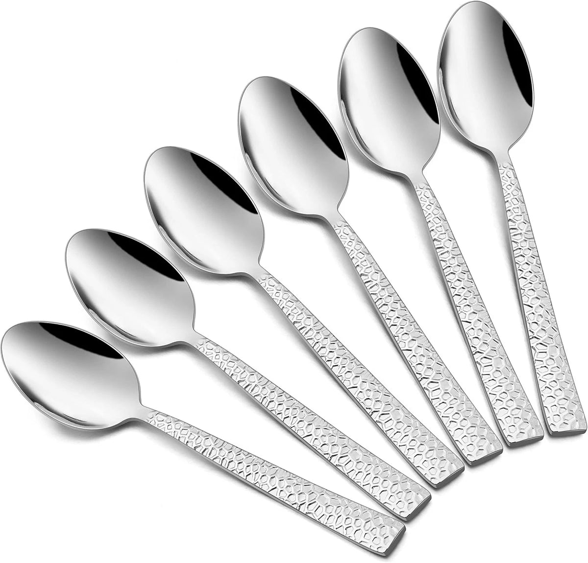 Set of 12 Stainless Steel Teaspoons for Classic Elegance