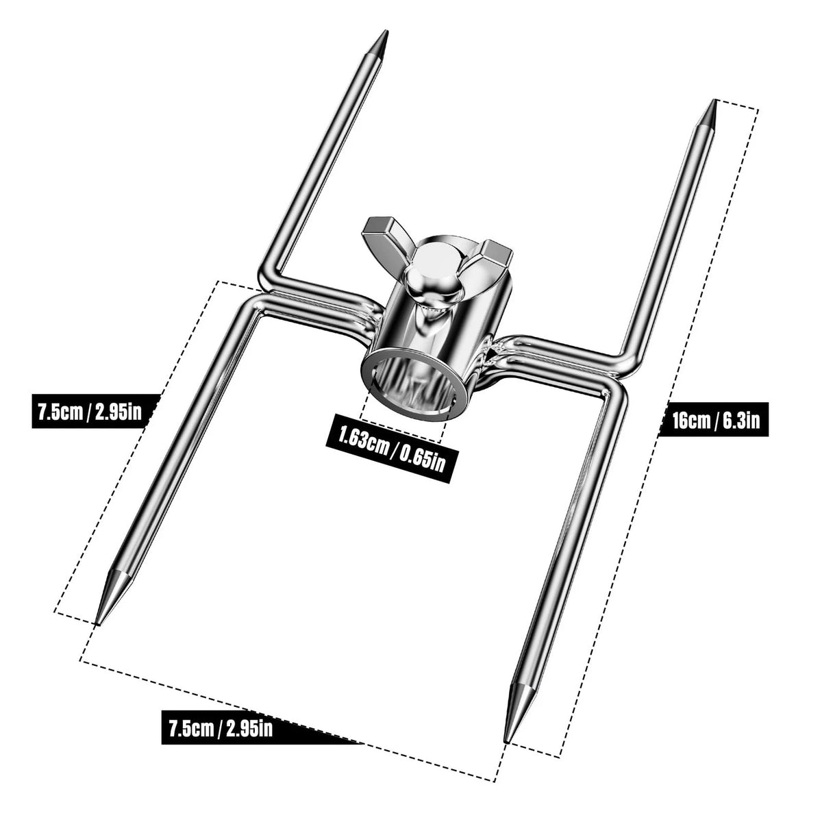 Universal Rotisserie Meat Forks for BBQ Grilling Accessories
