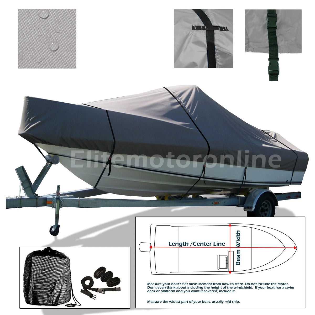Heavy Duty Storage Cover for Sea Ray 225 Weekender (Pro)