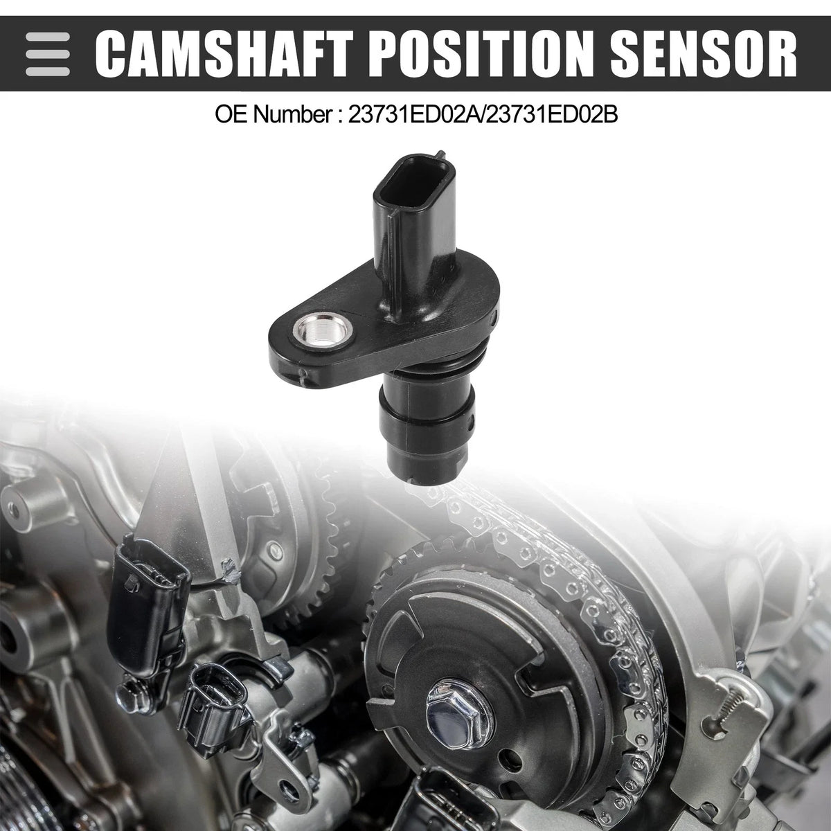 Camshaft Position Sensor for Nissan Versa (2009–2019) No. 23731ED02A
