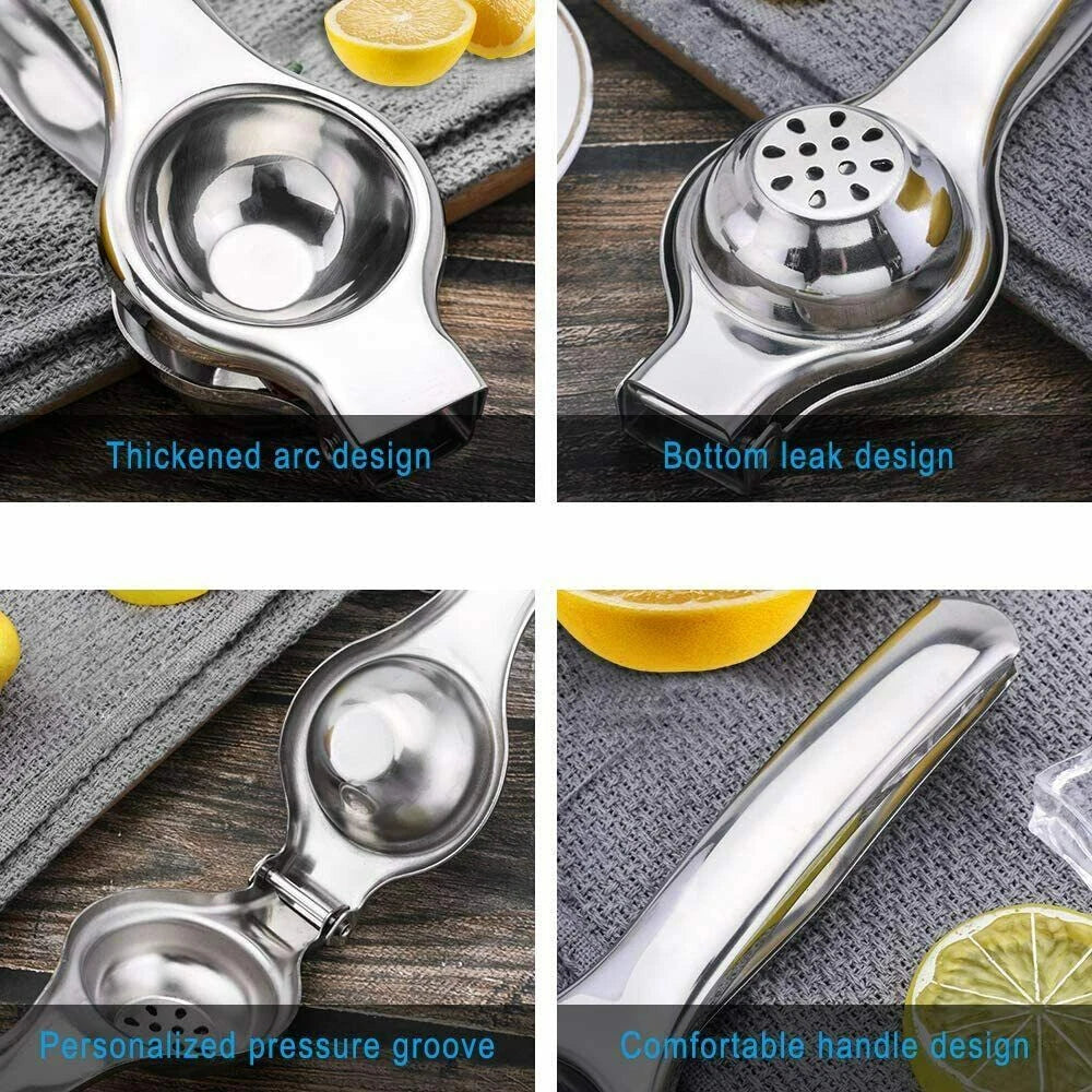 Stainless Steel Lemon Orange Lime Juicer Squeezer for Kitchen Bar Tool
