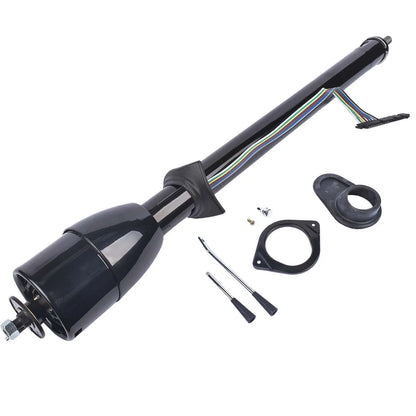 35" Black Finish Tilt Steering Column for Universal Fit (No Key)