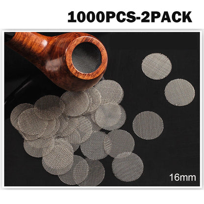 1000Pcs Pipe Screens for Tobacco Smoking Pipes 16mm