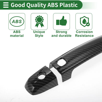 Car Door Handle Cover Trim for Suzuki Swift Vitara S-CROSS (Carbon Fiber)