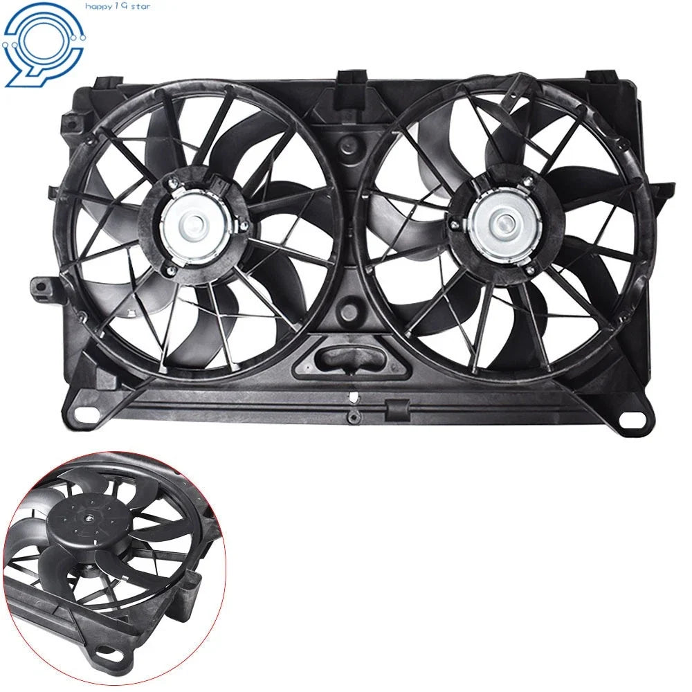 Radiator Condenser Cooling Fan for Silverado Yukon Sierra 5.3L 6.0L 6.2L 4.8L
