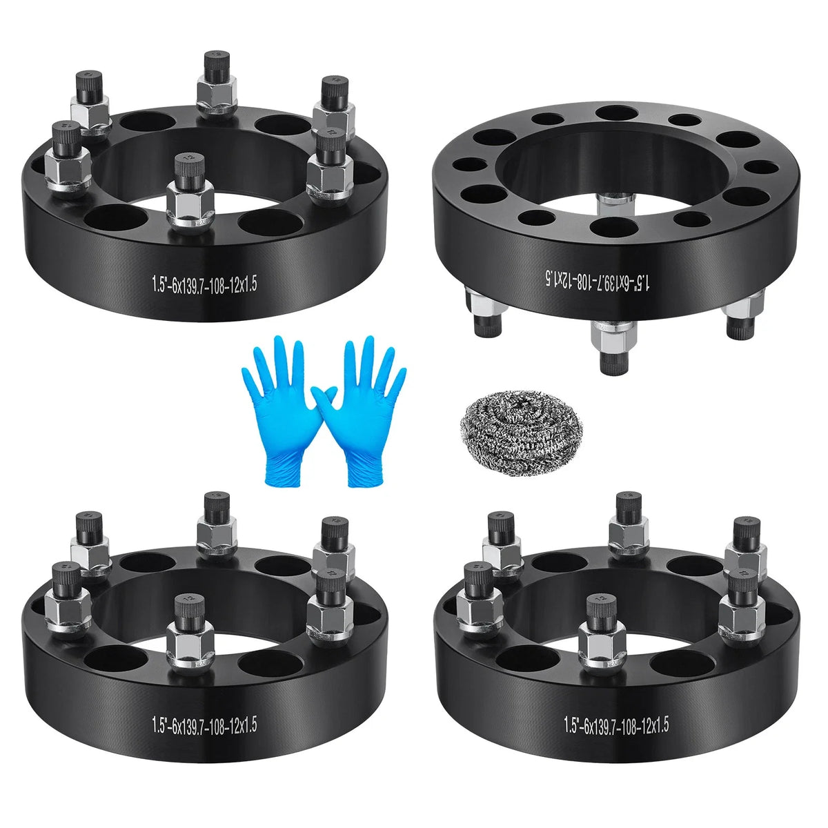 Set of 4 Wheel Spacers 1.5" 6x5.5 12x1.5 for Toyota Tacoma Lexus GX470 Mazda B2000 (2000–2023)
