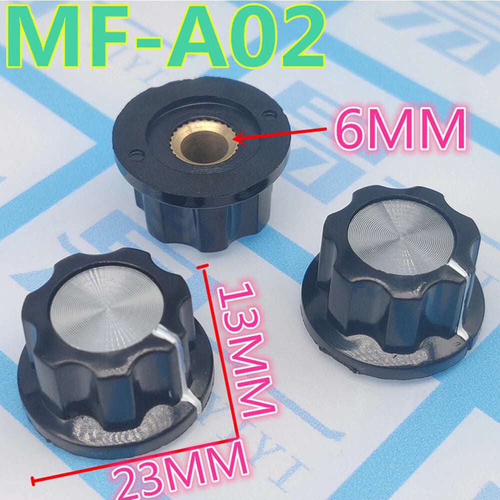 10Pcs Boss Style Knob for Guitars, Ham Radios & FX Pedals