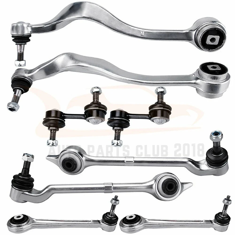 Set of 8 Suspension Kit Control Arms Sway Bars for BMW 525i 528i 530i (2001–2007)