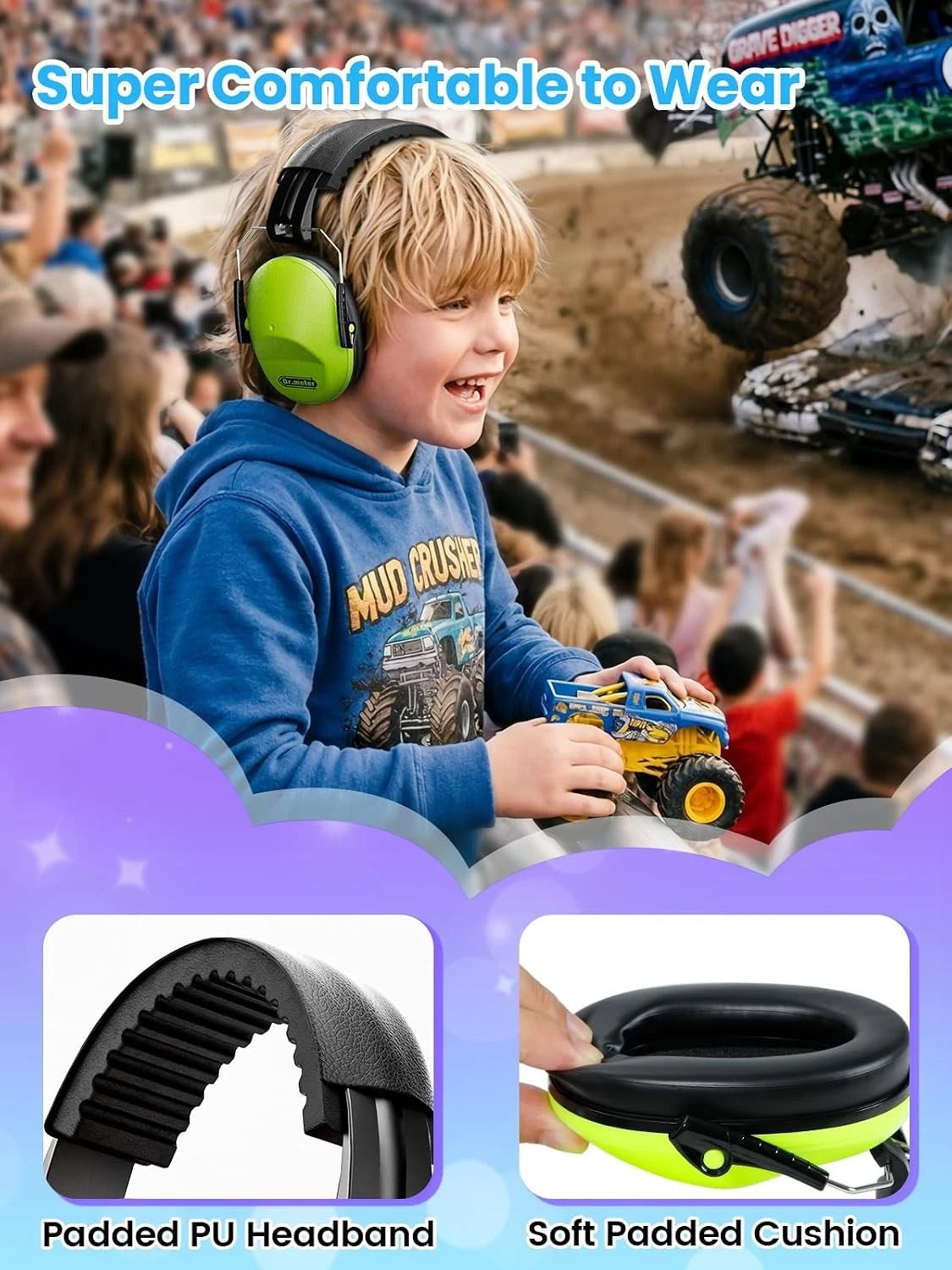 Ear Muffs for Kids - 27.4SNR Noise Cancelling Headphones