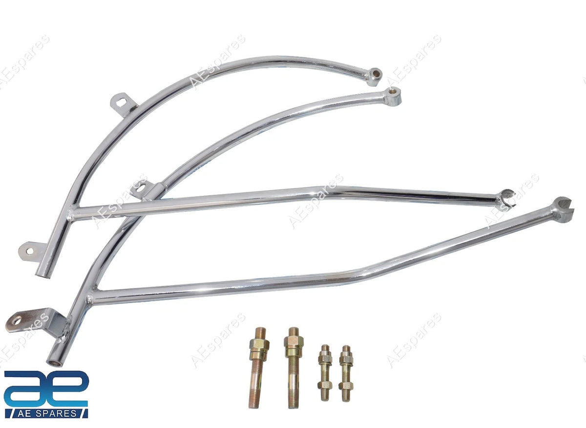 Rear Mudguard Carrier Set for Royal Enfield 500cc (Chrome Plated)