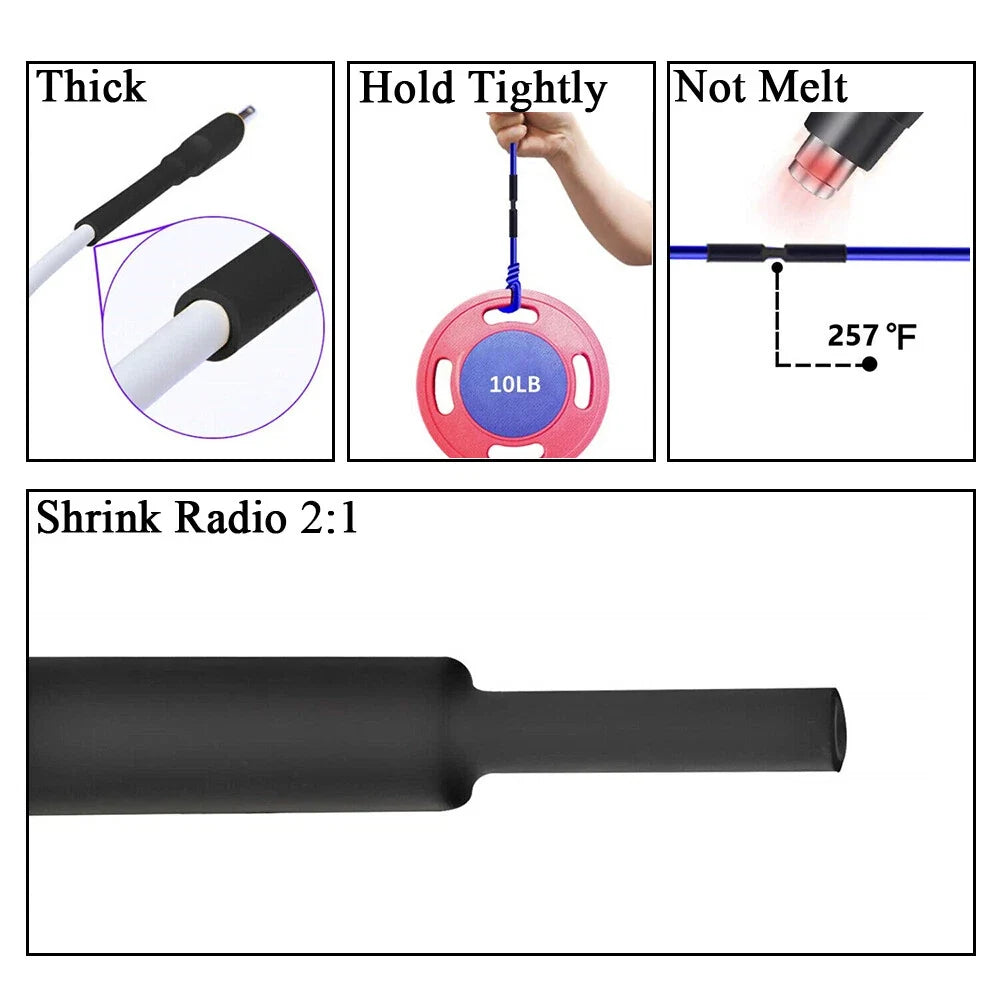 2:1 Heat Shrink Tubing 3/8" Red Waterproof Dual Wall (25FT)