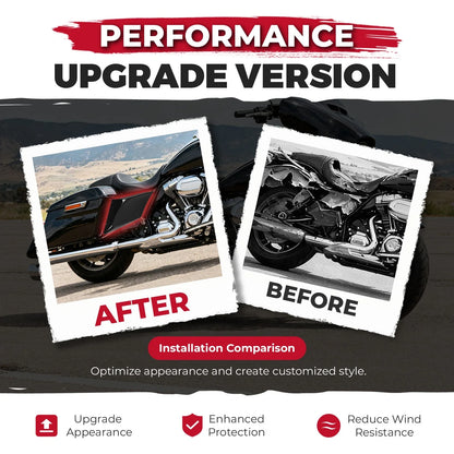 Stretched Extended Side Covers for Harley Street Road Glide (1989–2013)