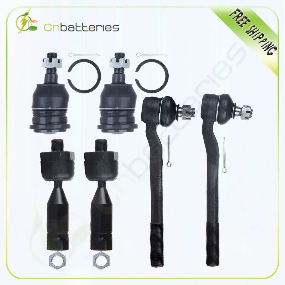 6pc Steering Front Ball Joint Tie Rod End Kit for Toyota 4Runner (1996–2002)