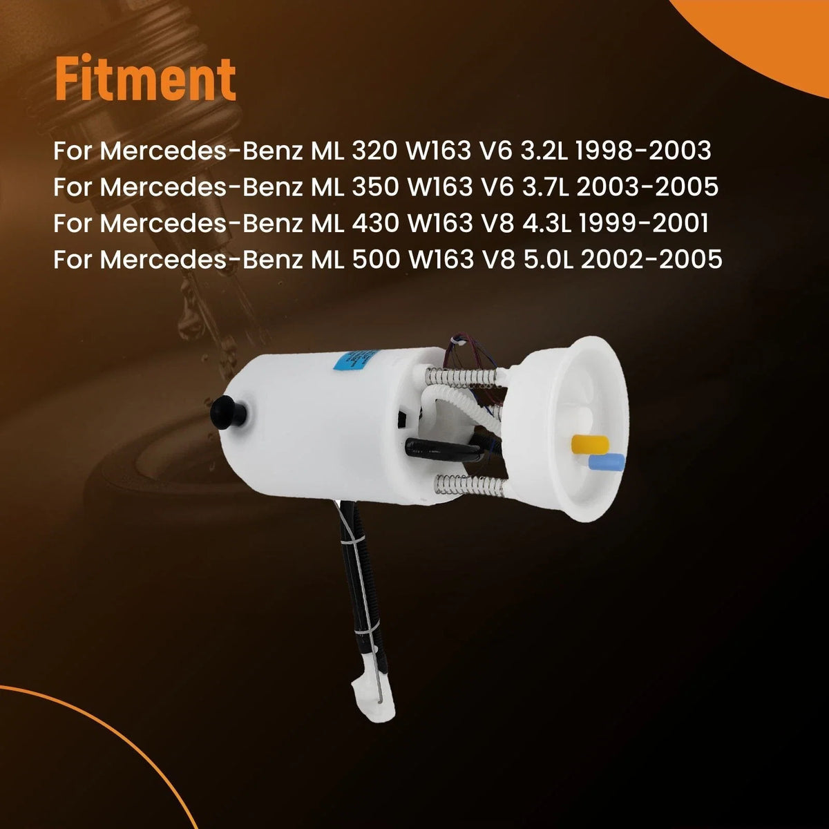 Electric Fuel Pump for Mercedes W163 ML320 ML350 ML430 ML500 ML55 AMG (1998–2005)