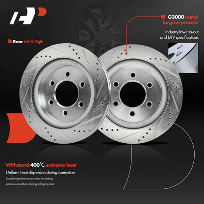 Rear Side Drilled Brake Rotor for Ford Expedition F-150 (2018–2021)