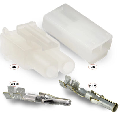 5X .093" MOLEX Connector Set for Automotive (14-20 AWG)