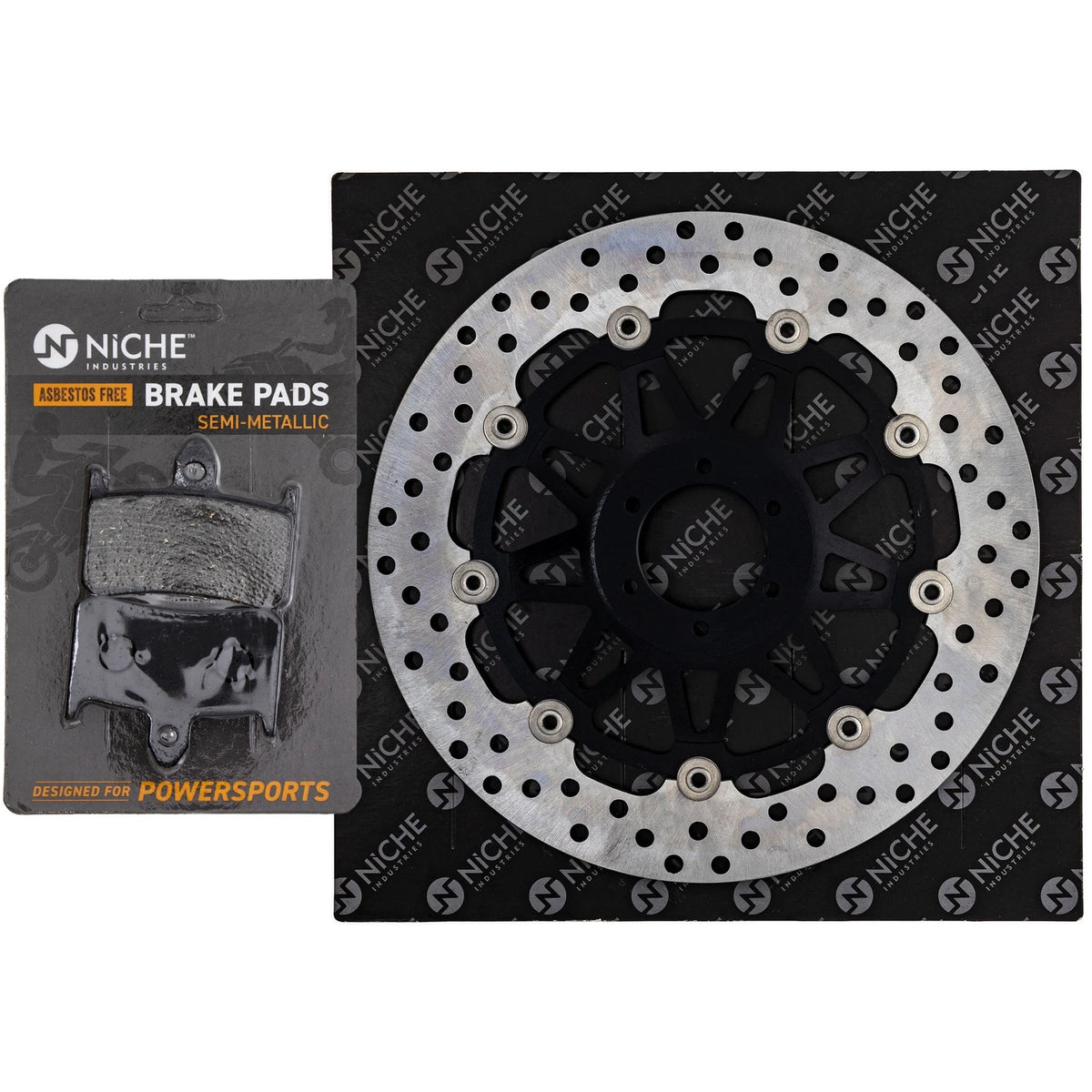 Front Left Brake Rotor Pad Kit for Honda (06455-MCZ-016)