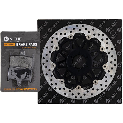 Front Left Brake Rotor Pad Kit for Honda (06455-MCZ-016)