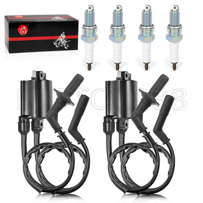 Ignition Coil Spark Plug + Cap for Honda Shadow Spirit 1100 VT1100C (1996–2007)