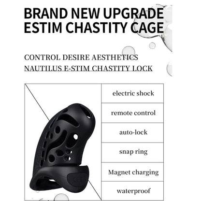 Smart Chastity Cage with 3 Rings for Male Cb Remote Control