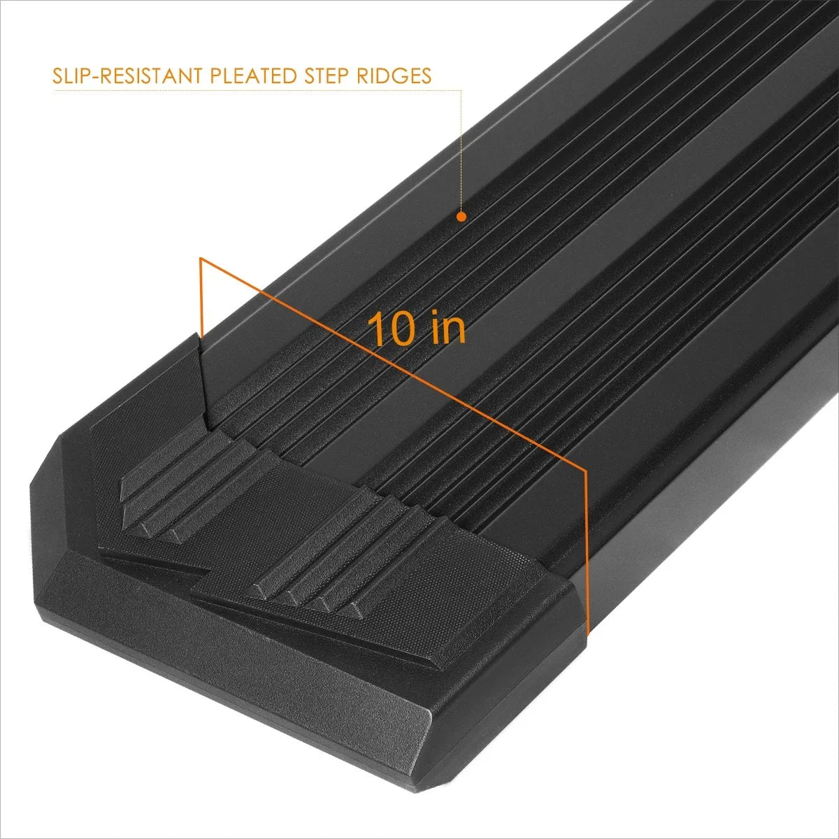 J2 10" Ridged Step Pad Running Board for Ford F150-F350 (2015–2020)