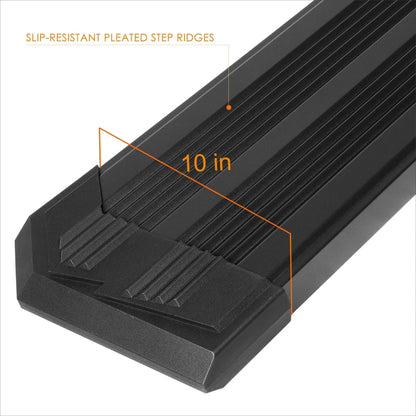 J2 10" Ridged Step Pad Running Board for Ford F150-F350 (2015–2020)