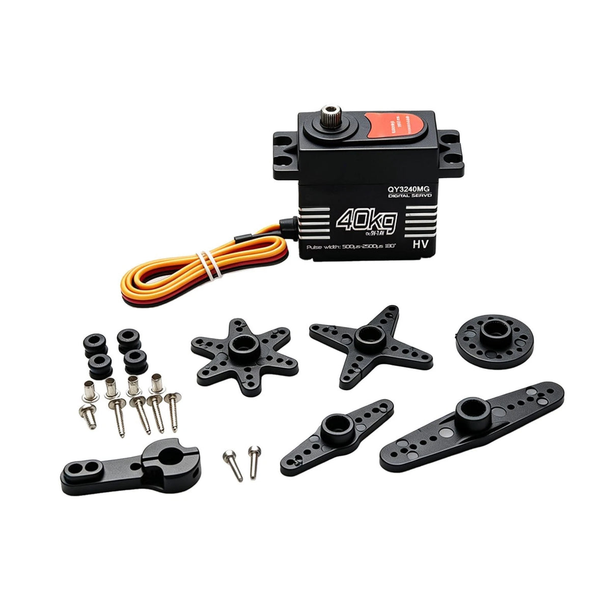 25T High Torque Metal Steering Gear Digital Servo for 1/8 1/10 RC Car