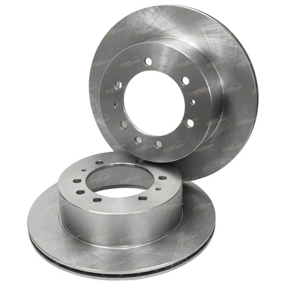 Rear Disc Rotors + 4x4 Brake Pads for DA Maverick Y60 2.8L 3.0L 4.2L