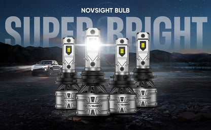 Set of 4 LED Headlight Bulbs 9005 HB3 + H11 for Vehicles (6500K 60W 4400LM)