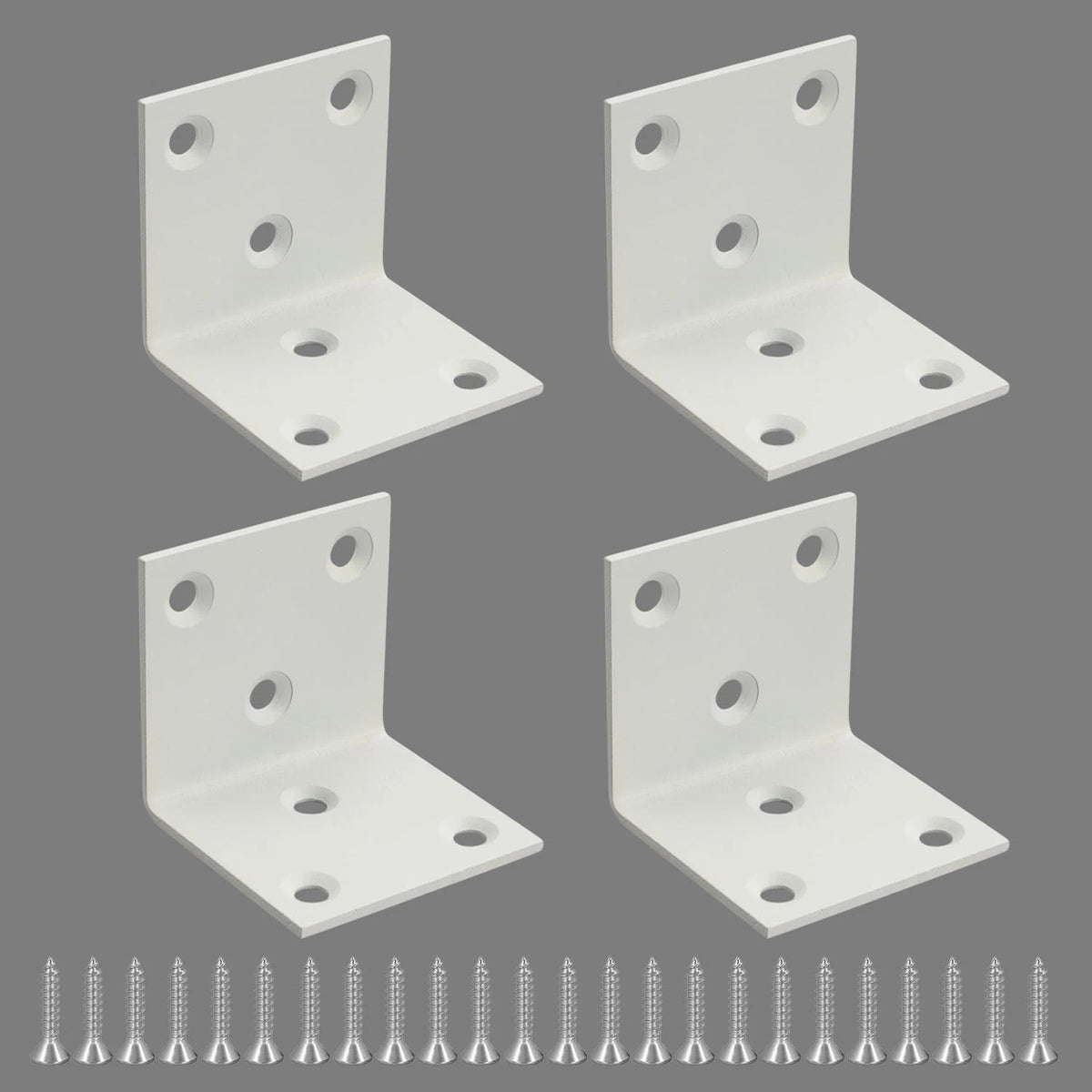 Set of 4 Stainless Steel Floating Shelf Brackets 45x45MM for Home Decor