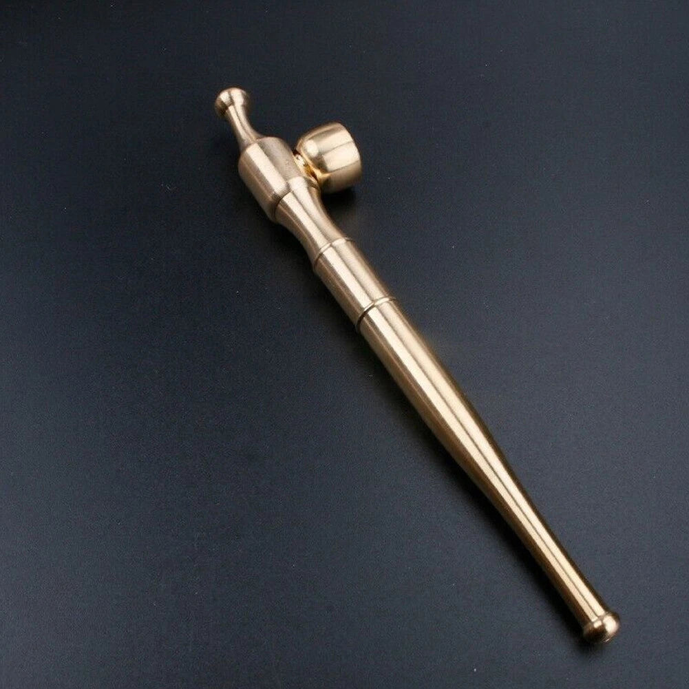 Smoking Brass Portable Pipe for Tobacco and Cigarettes