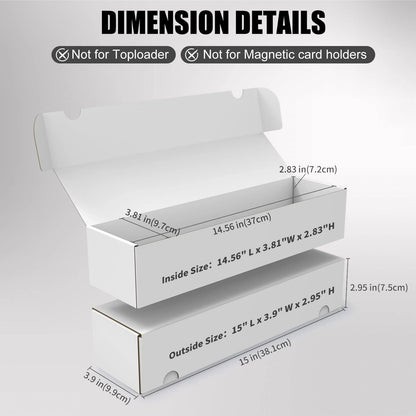 10-Pack Trading Card Storage Box for Standard Cards