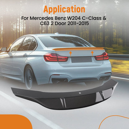Carbon Fiber Trunk Spoiler for Mercedes-Benz W204 C-Class (2011–2015)