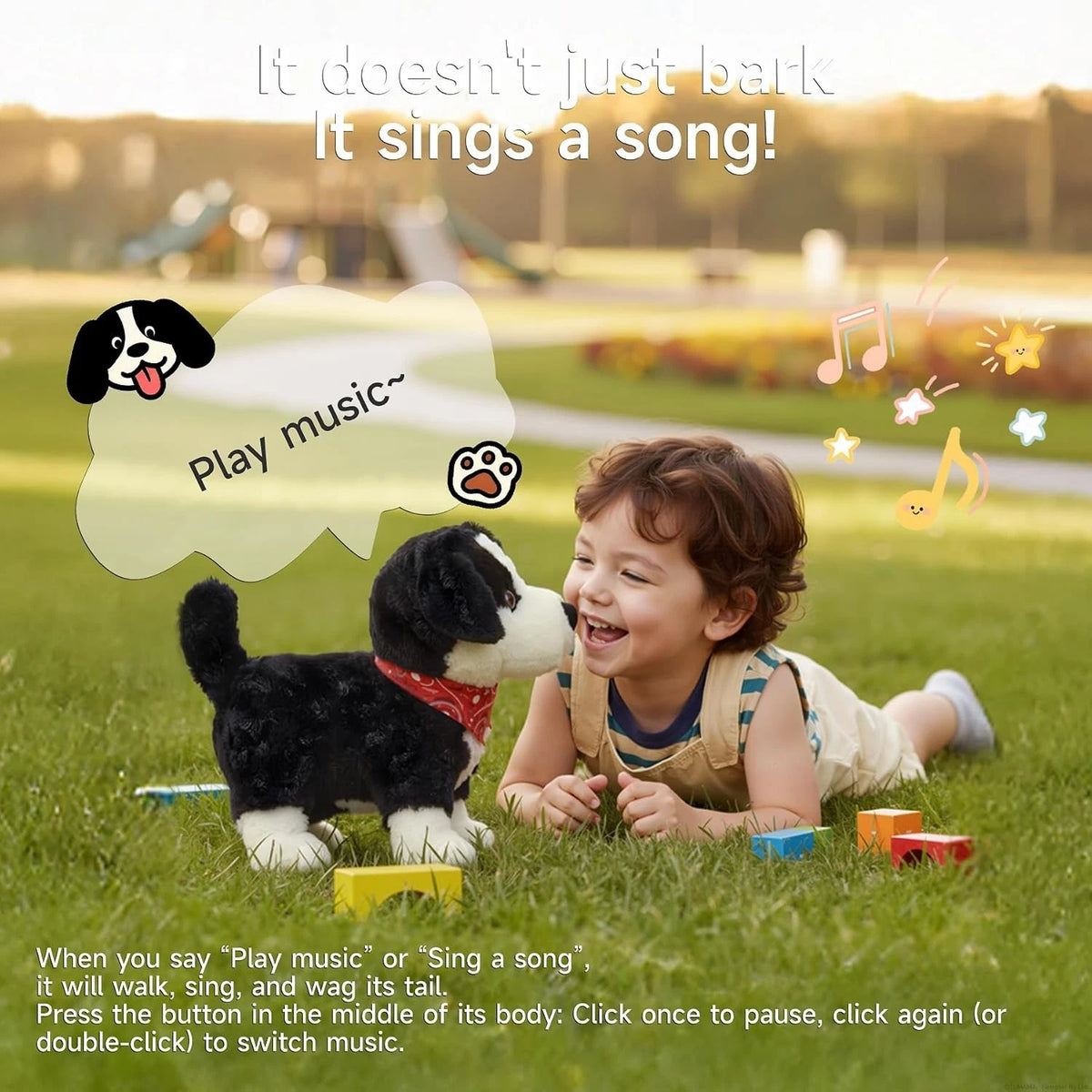Interactive Plush Dog Toy for Realistic Robot Puppy (2023)
