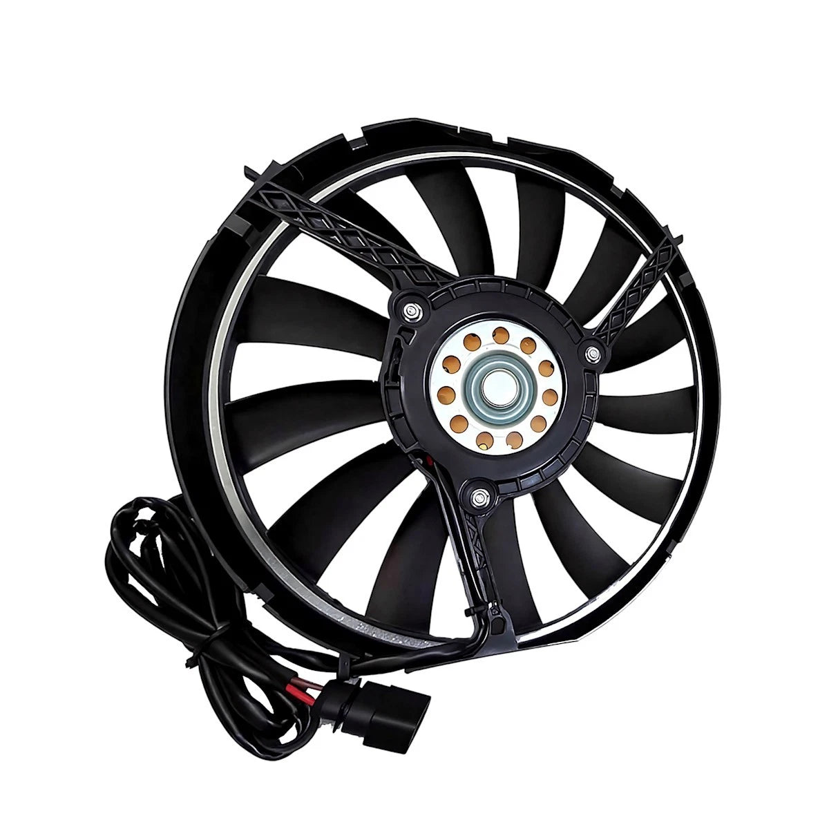 Cooling Fan Assembly for Audi Allroad Quattro A6 S6 S4 (2001–2002) 18024643, 4B3959457, 4Z7959457