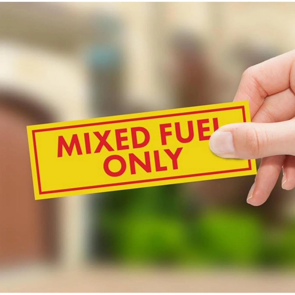 Set of 4 Mixed Fuel Only Stickers for Gasoline Diesel Tank