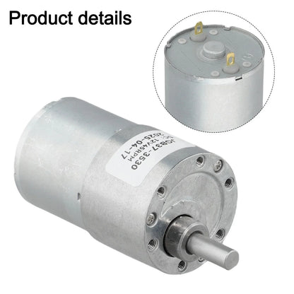 12V Gear Motor JGB37 3530 for DC Applications