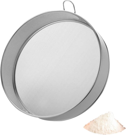Flour Sifter Fine Mesh Strainer 80 Mesh Round Sieve Baking Tool
