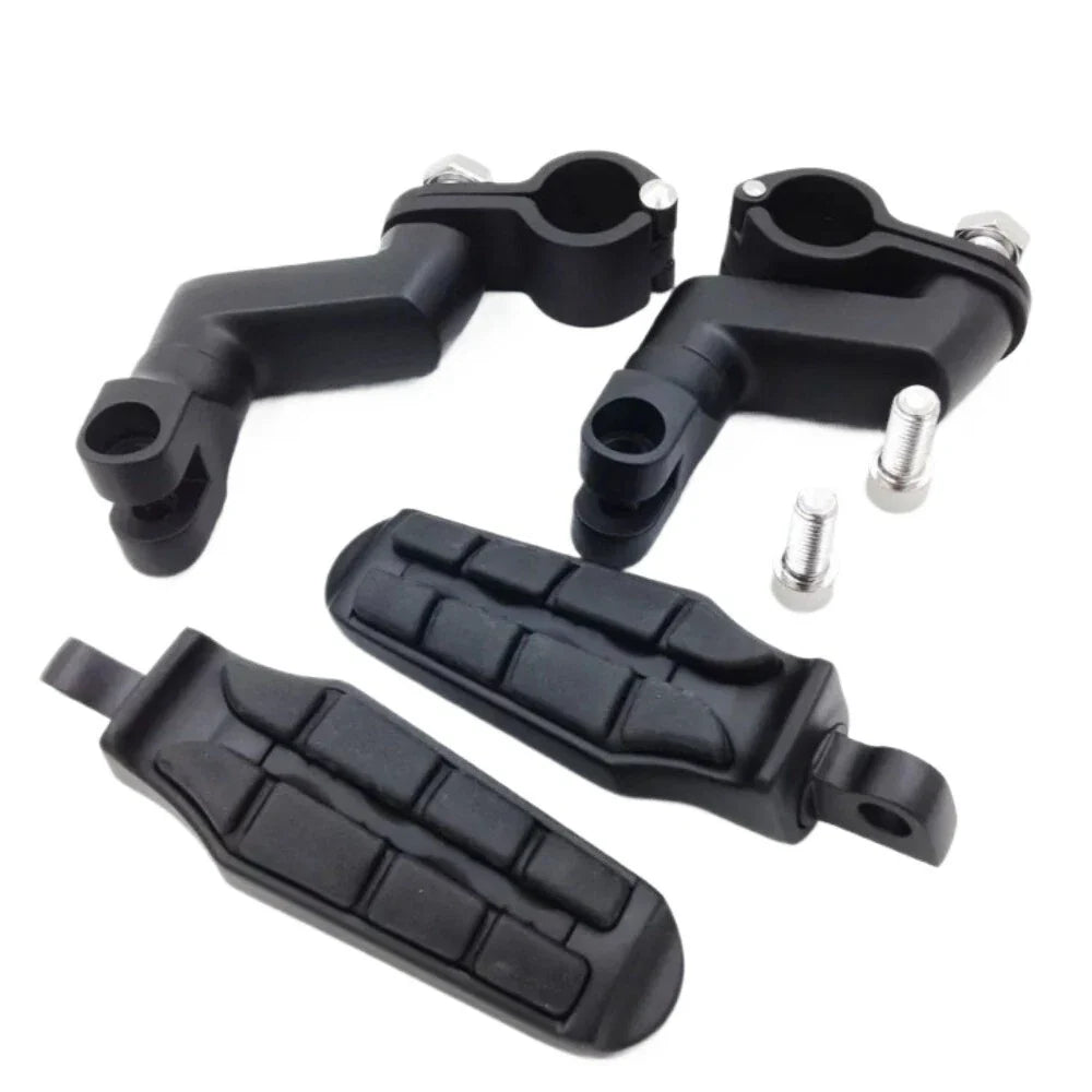 Front Foot Pegs and Mount Clamps for Harley Motorcycle (All Models)