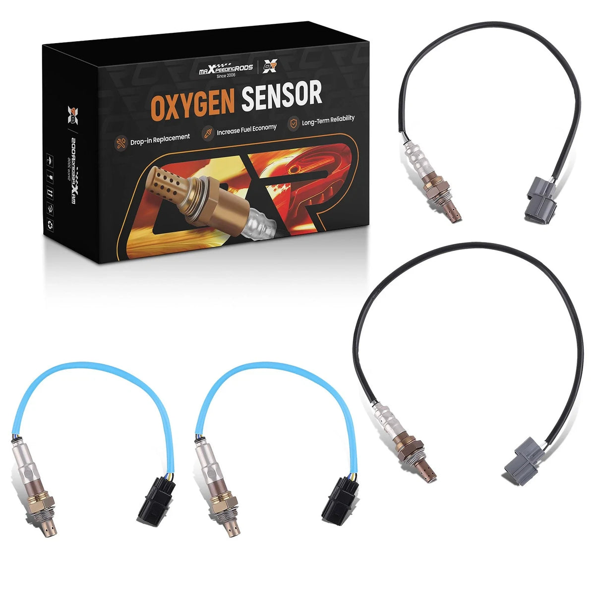 Set of 4 Oxygen O2 Sensors for Honda Odyssey 3.5L V6 (2007–2010)