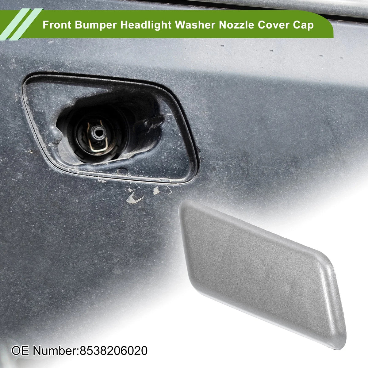 Washer Nozzle Cover Cap No.8538206020 for Toyota Camry  Silver Tone