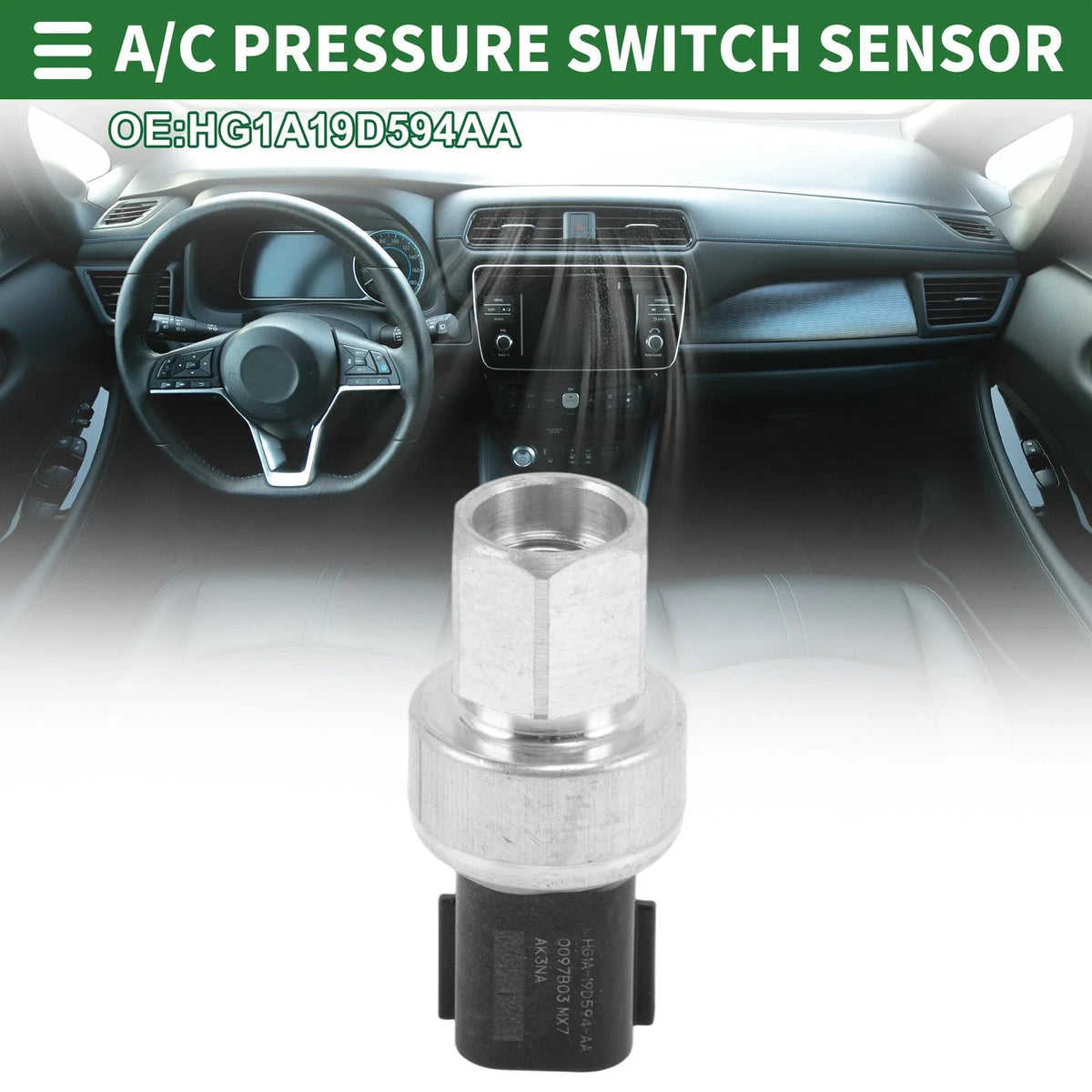 A/C Pressure Switch Sensor for Ford C-Max (2013–2018) HG1A19D594AA
