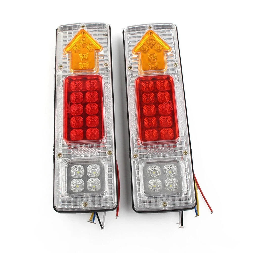 24V LED Rear Tail Light Brake Turn Signal for Trailer Truck Caravan
