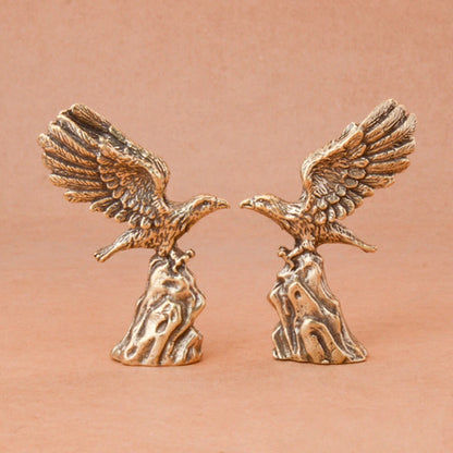 Brass Eagle Figurine Statue for Office Table Decoration