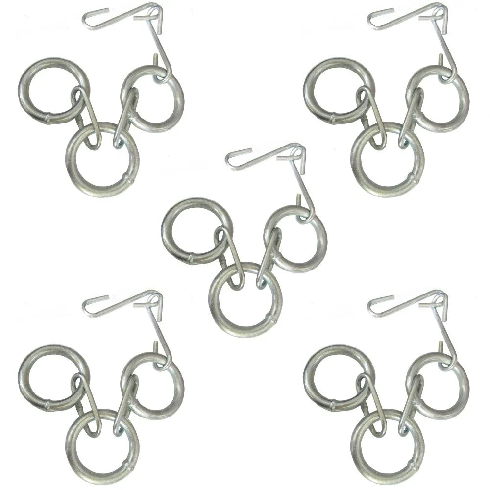 Set of 5 Grain Drill Covering Chains 511-1000 Dia 2.5" Length 21"