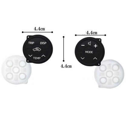 2X Steering Wheel Control Rubber Button Cushion for Toyota Prius (2009–2015)