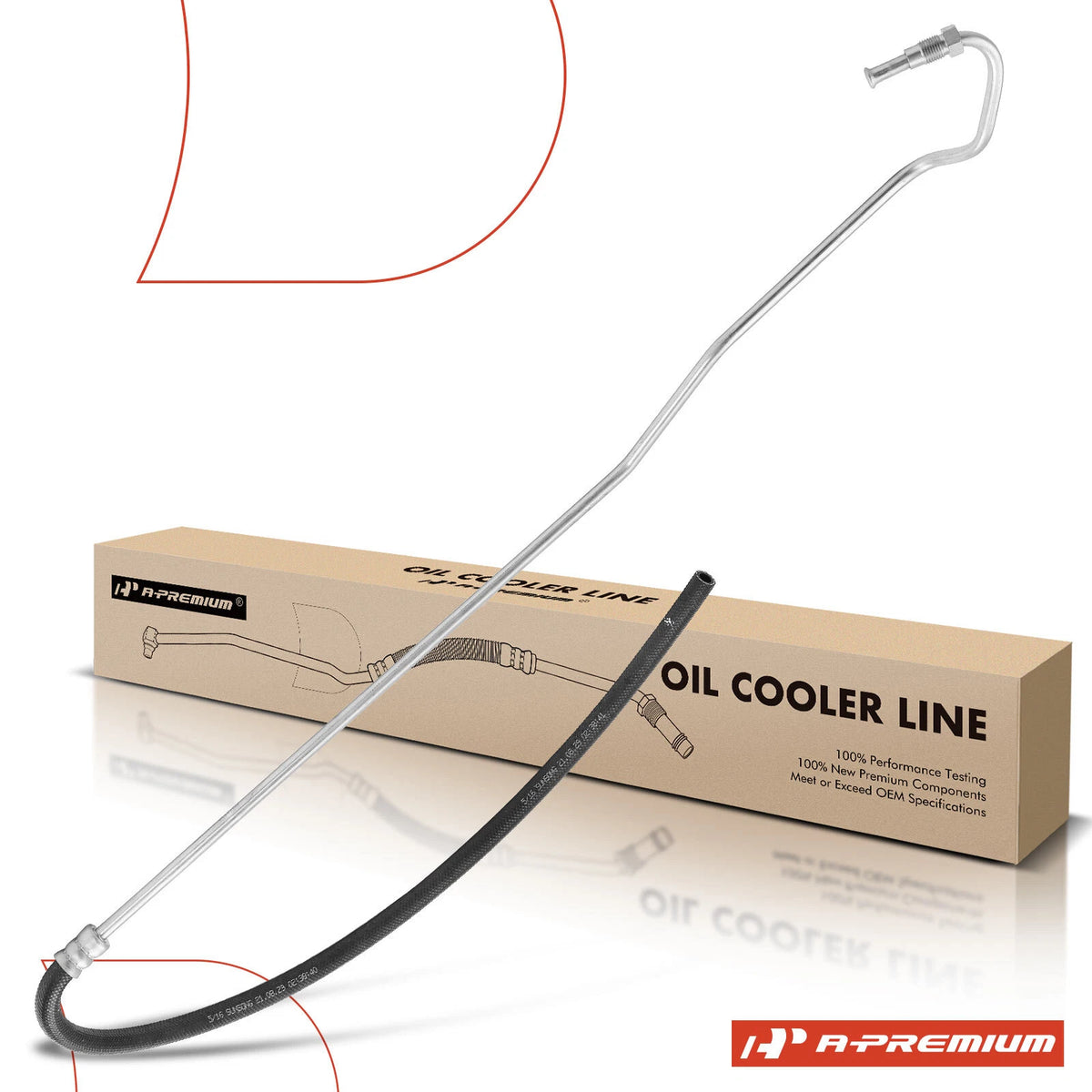 Transmission Lower Oil Cooler Hose for Ford Taurus Mercury Sable (1990–1995) F1DZ7C410AA, 624-213