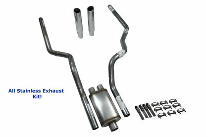 Dual Stainless Exhaust Kit for Ford F150 (2021–2025)